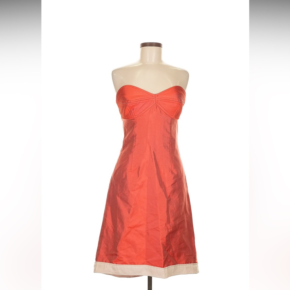 Tracy Reese Strapless Coral Dress